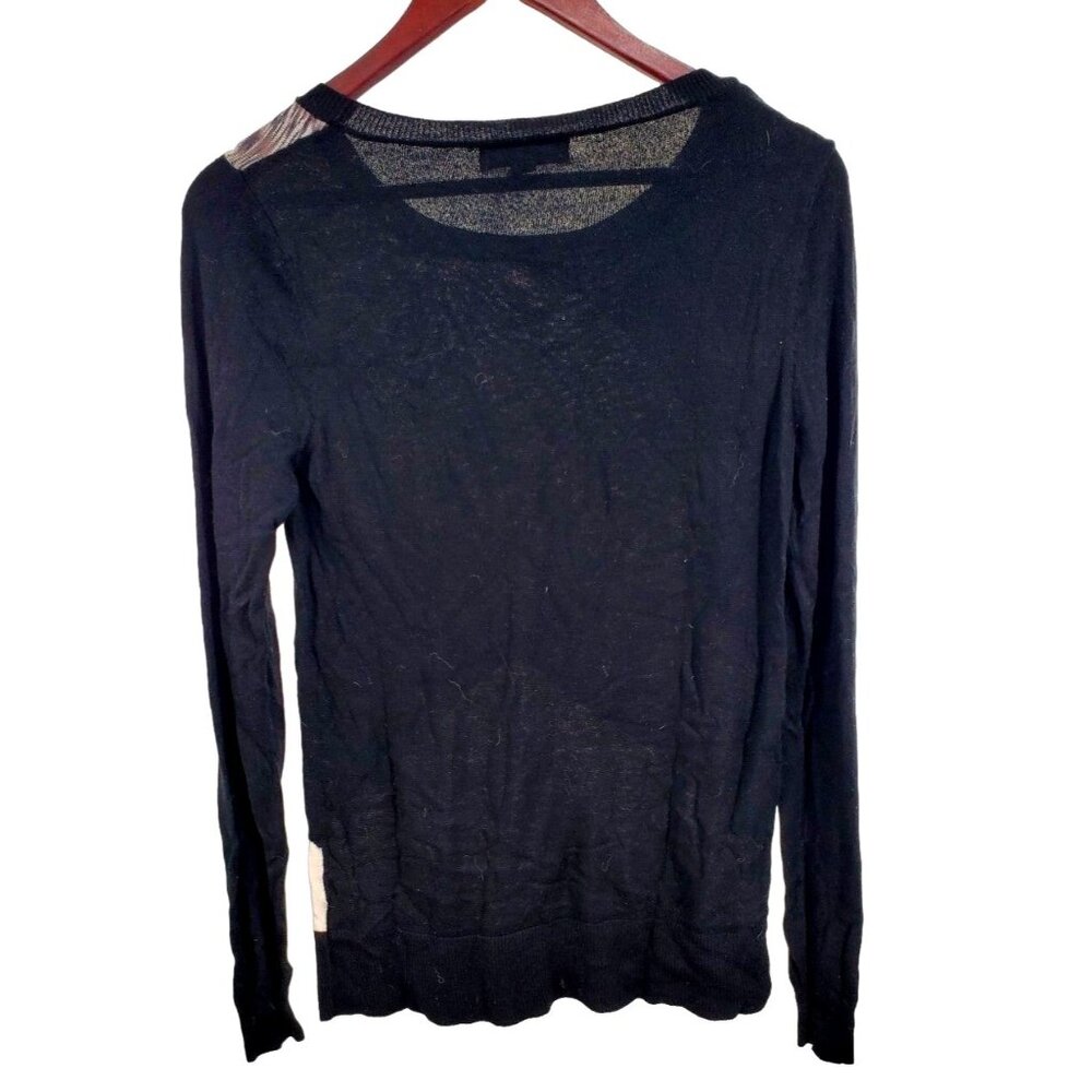 Mossimo Sweater Abstract Patchwork Colorblock Cas… - image 4